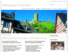 Tablet Screenshot of eifel-urlaub.com